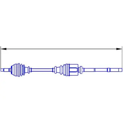 Auténtico Árbol de transmisión SERCORE TRANSMISIONES 22480A